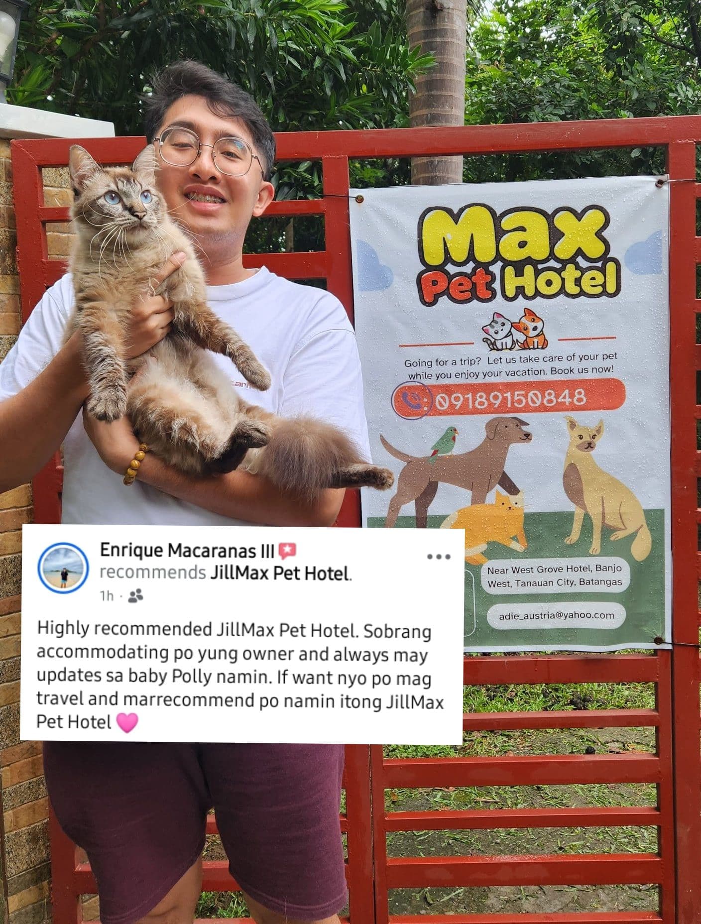 Team caring for pets